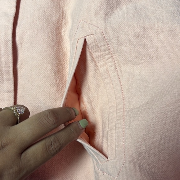 Zara Pink Trench Coat A-line Silhouette - Picture 7 of 9